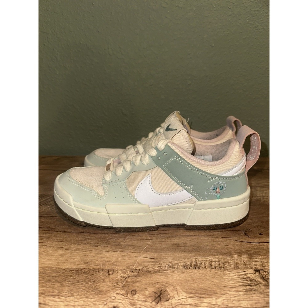 Nike Dunk Low Women Size 7 DM6866-210 Disrupt Dandy Dandelions Dunks - Picture 4 of 11